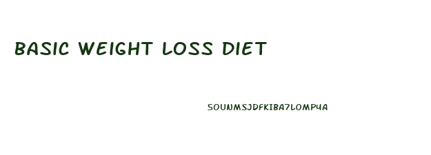 Basic Weight Loss Diet