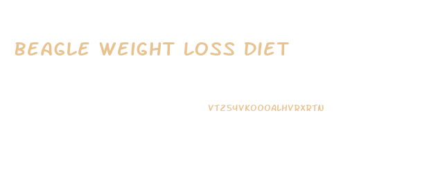 Beagle Weight Loss Diet