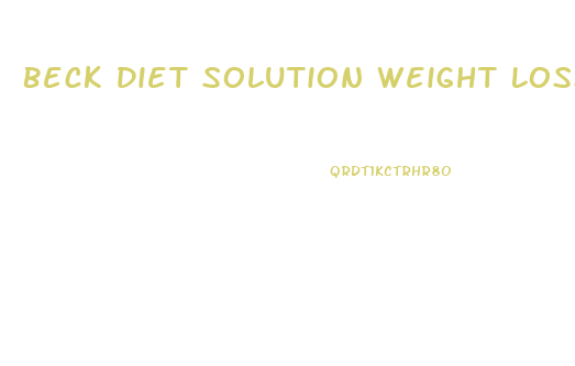 Beck Diet Solution Weight Loss Workbook