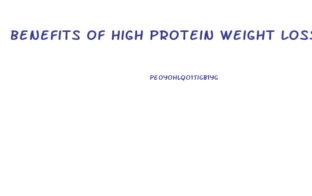 Benefits Of High Protein Weight Loss Diets Enough Evidence For Practice