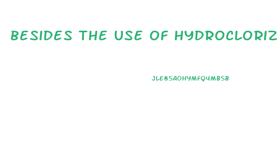 Besides The Use Of Hydroclorizide Pills What Exersise Could Help Lose Weight