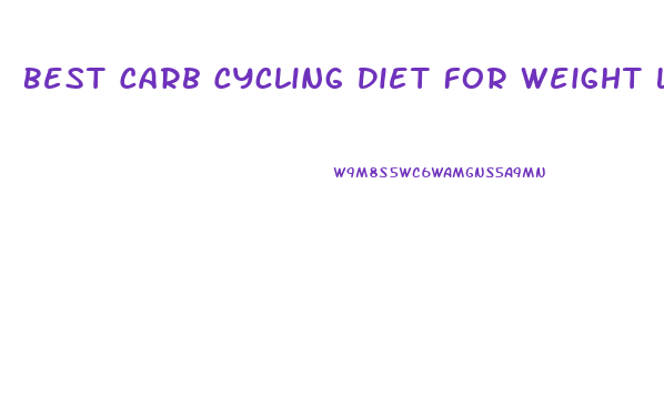 Best Carb Cycling Diet For Weight Loss