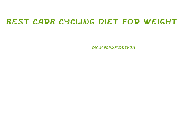 Best Carb Cycling Diet For Weight Loss