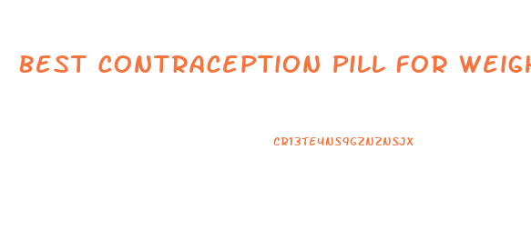 Best Contraception Pill For Weight Loss