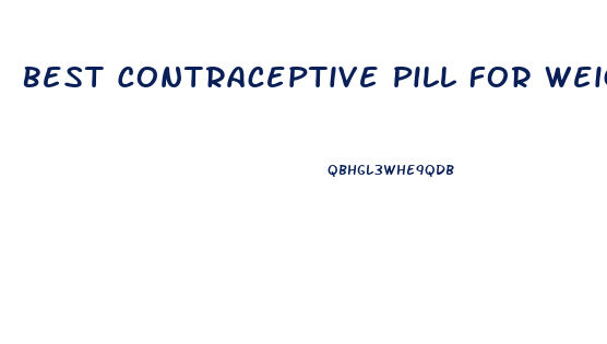Best Contraceptive Pill For Weight Loss 2024