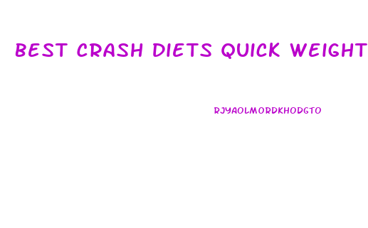 Best Crash Diets Quick Weight Loss