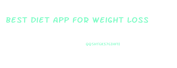 Best Diet App For Weight Loss