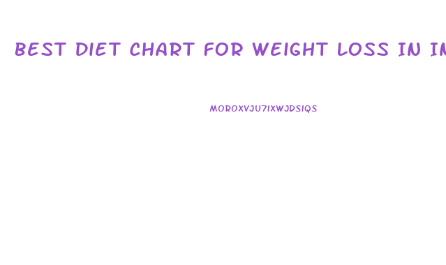 Best Diet Chart For Weight Loss In India