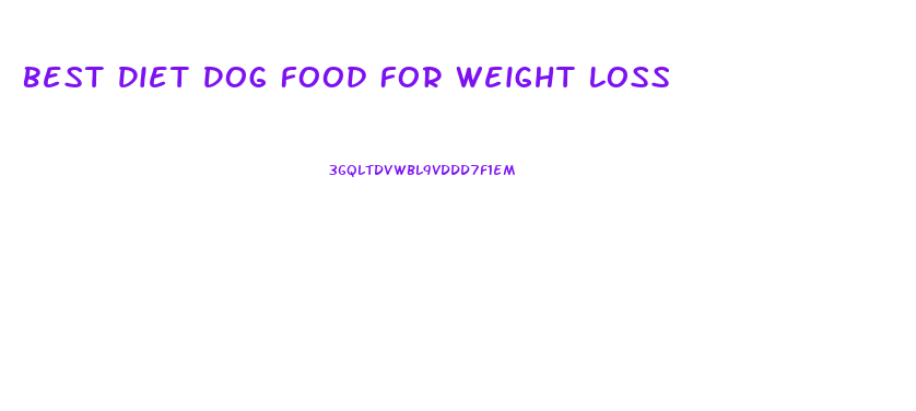 Best Diet Dog Food For Weight Loss