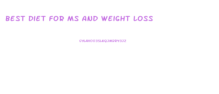 Best Diet For Ms And Weight Loss