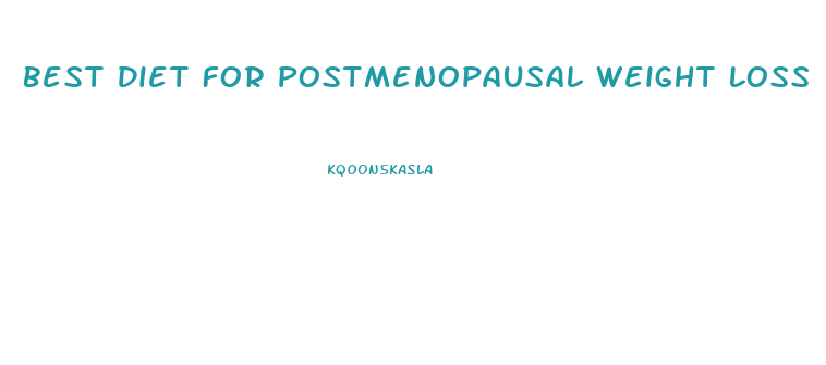 Best Diet For Postmenopausal Weight Loss