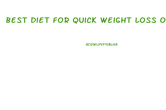 Best Diet For Quick Weight Loss Over 60