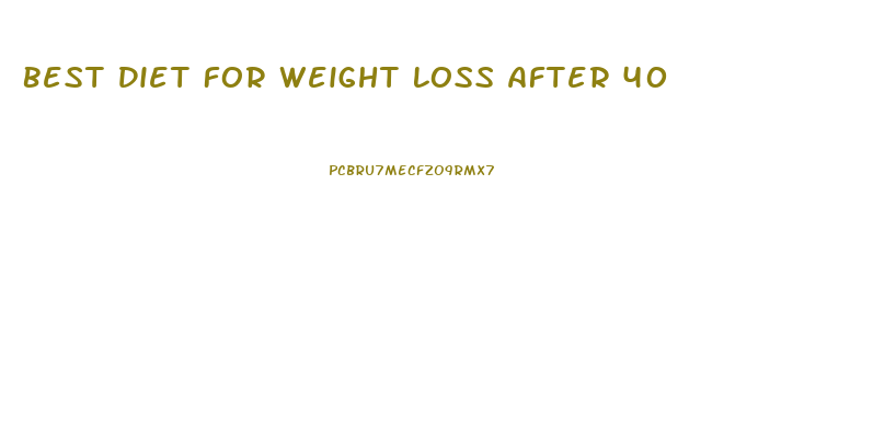 Best Diet For Weight Loss After 40