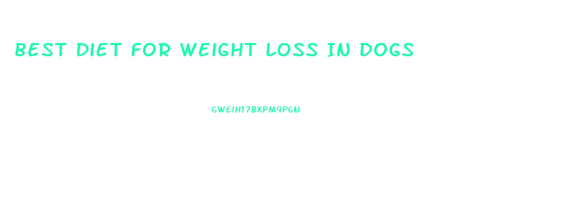 Best Diet For Weight Loss In Dogs