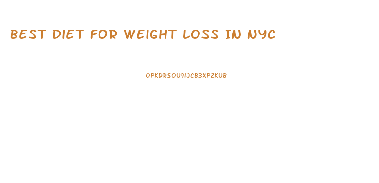 Best Diet For Weight Loss In Nyc