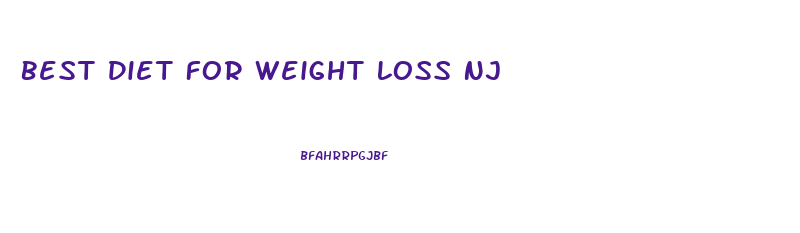 Best Diet For Weight Loss Nj