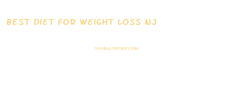 Best Diet For Weight Loss Nj