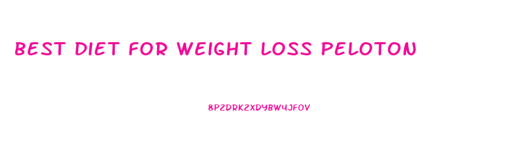 Best Diet For Weight Loss Peloton
