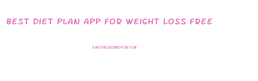 Best Diet Plan App For Weight Loss Free