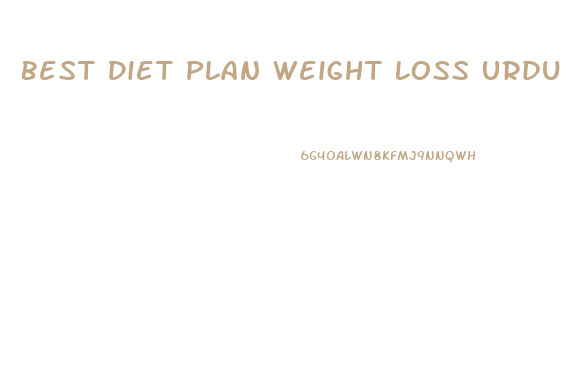 Best Diet Plan Weight Loss Urdu