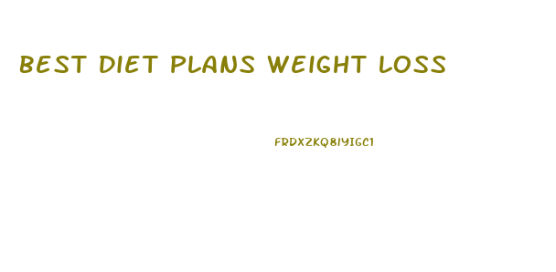 Best Diet Plans Weight Loss