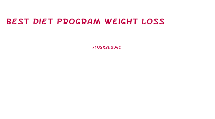 Best Diet Program Weight Loss