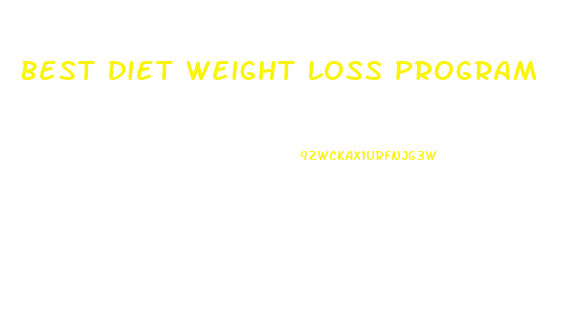 Best Diet Weight Loss Program