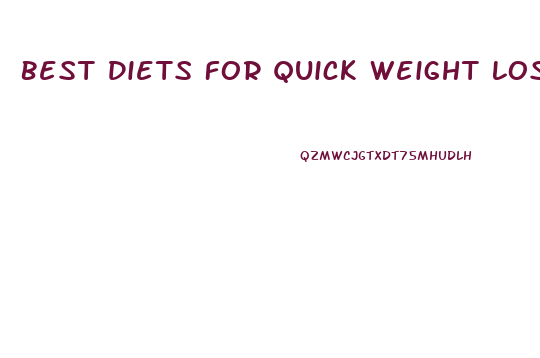 Best Diets For Quick Weight Loss Uk