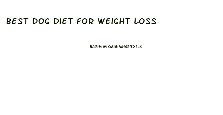 Best Dog Diet For Weight Loss