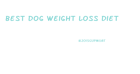 Best Dog Weight Loss Diet