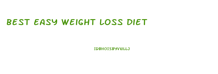 Best Easy Weight Loss Diet