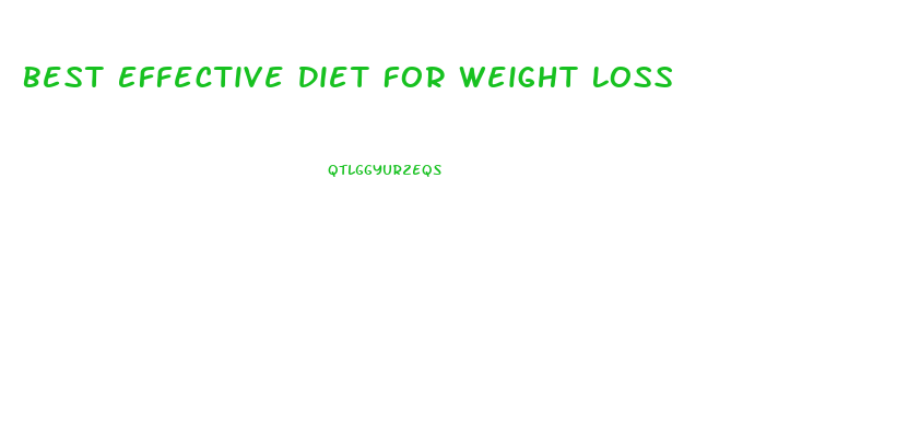 Best Effective Diet For Weight Loss