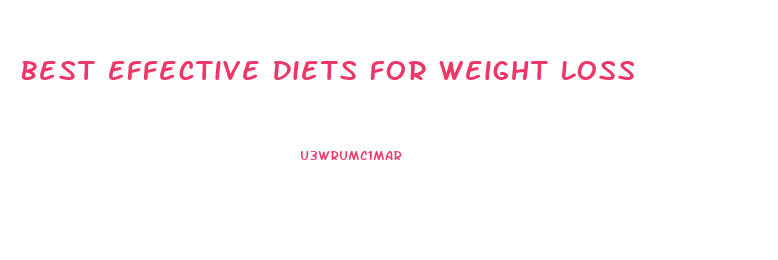 Best Effective Diets For Weight Loss