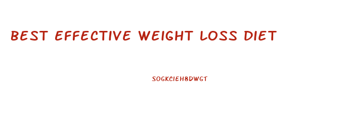 Best Effective Weight Loss Diet
