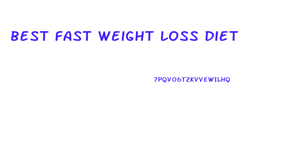 Best Fast Weight Loss Diet
