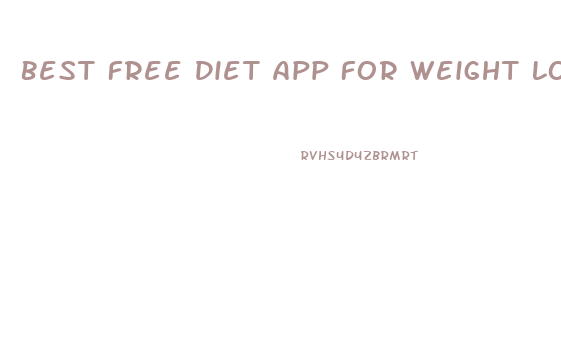 Best Free Diet App For Weight Loss