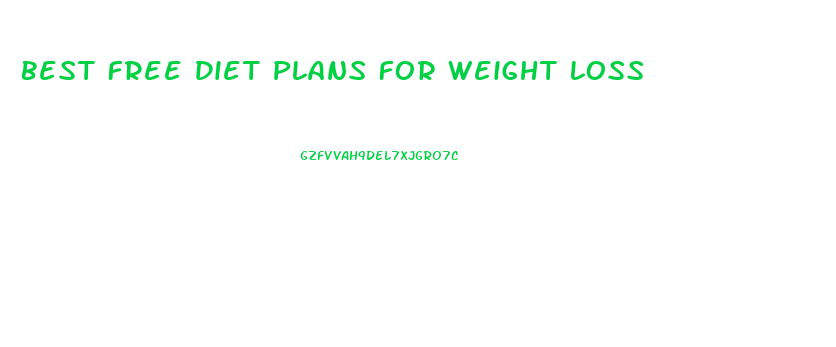 Best Free Diet Plans For Weight Loss