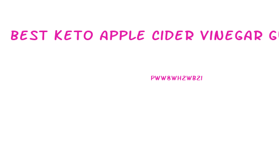 Best Keto Apple Cider Vinegar Gummies