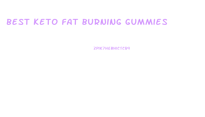 Best Keto Fat Burning Gummies