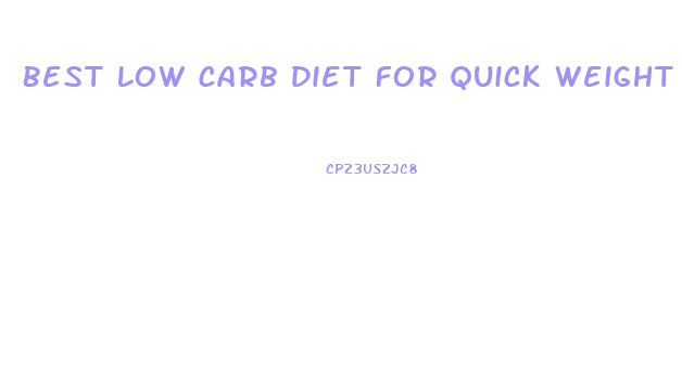 Best Low Carb Diet For Quick Weight Loss