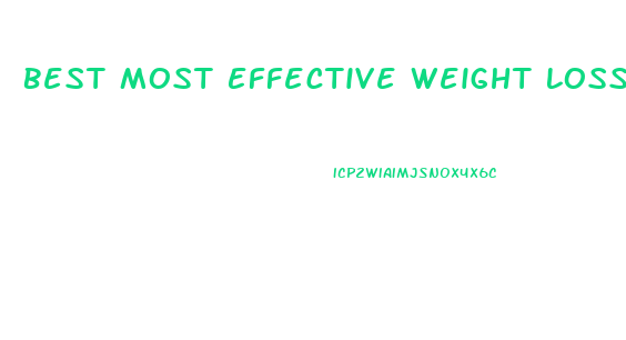 Best Most Effective Weight Loss Pills