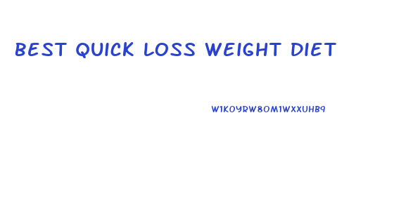 Best Quick Loss Weight Diet