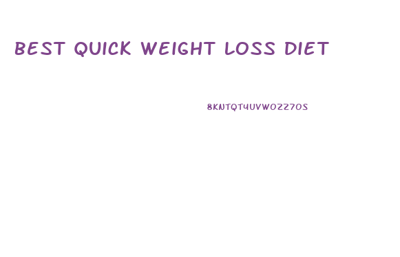 Best Quick Weight Loss Diet