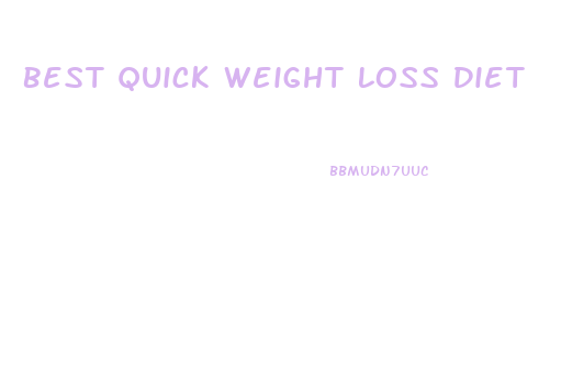 Best Quick Weight Loss Diet