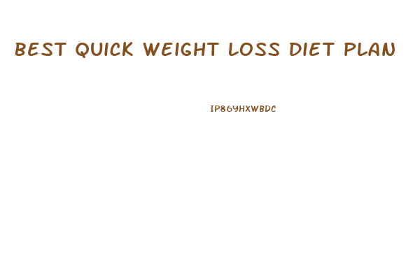 Best Quick Weight Loss Diet Plan