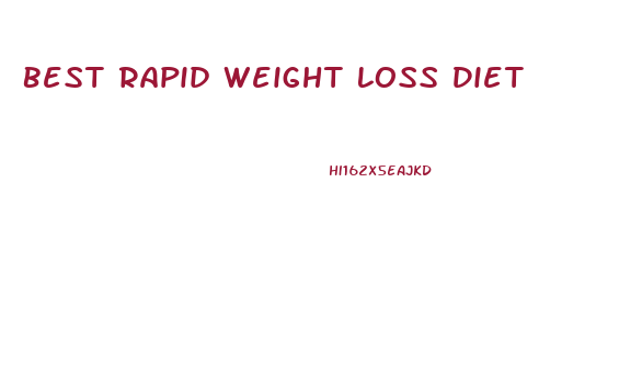 Best Rapid Weight Loss Diet