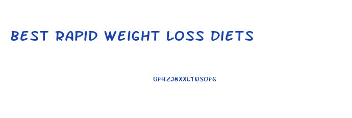 Best Rapid Weight Loss Diets