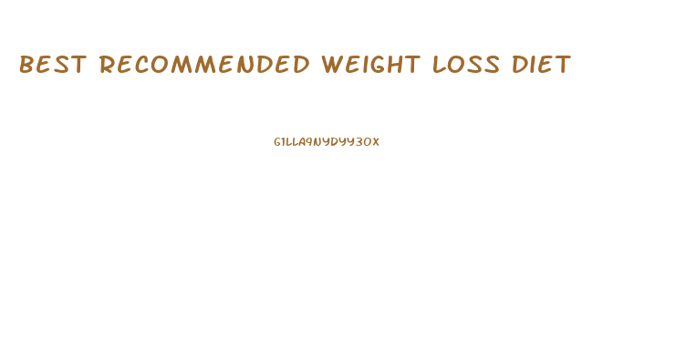 Best Recommended Weight Loss Diet