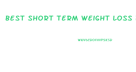 Best Short Term Weight Loss Diet