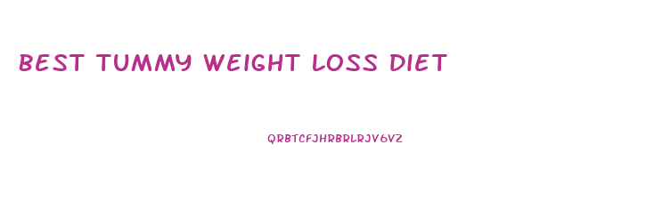 Best Tummy Weight Loss Diet